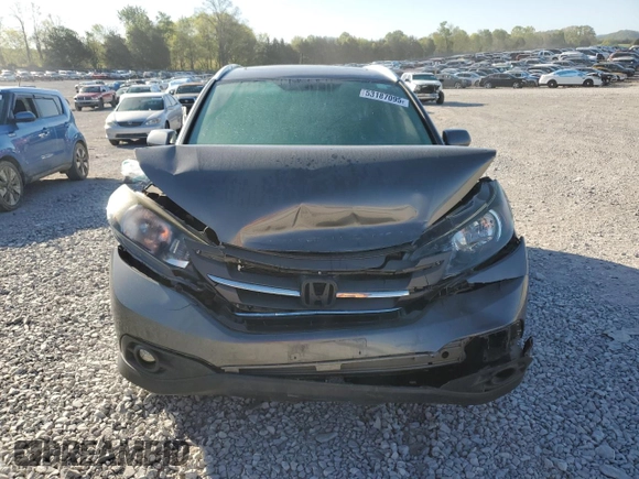 2014 Honda CR-V EX-L with VIN 2HKRM4H72EH668011, listed as a Copart auction lot 53187095 with 165,931 mi miles and Salvage Title. Bid and sale history available at carsss.com. Image 5.