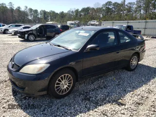2005 Honda Civic Cpe EX with VIN 1HGEM21955L027043, listed as a Copart auction lot 48869745 with 214,072 mi miles and Salvage Title. Bid and sale history available at carsss.com. Image 1.