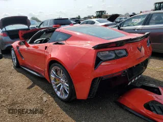 2017 Chevrolet Corvette Z06 3LZ with VIN 1G1YU2D60H5603880, listed as a Copart auction lot 62856854 with 23,022 mi miles and Salvage Title. Bid and sale history available at carsss.com. Image 2.