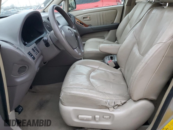 1999 Lexus RX 300 Luxury SUV with VIN JT6HF10U3X0054517, listed as a Copart auction lot 87036024 with 0 mi miles and Salvage Title. Bid and sale history available at carsss.com. Image 7.