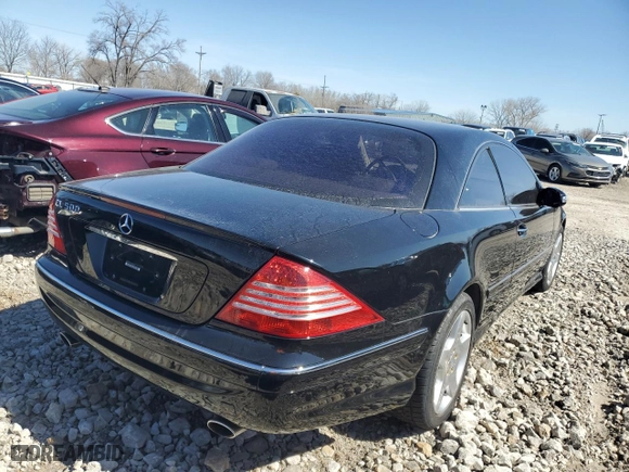 2004 Mercedes-Benz CL-Class with VIN WDBPJ75J84A042243, listed as a Copart auction lot 47954505 with 0 mi miles and Salvage Title. Bid and sale history available at carsss.com. Image 3.