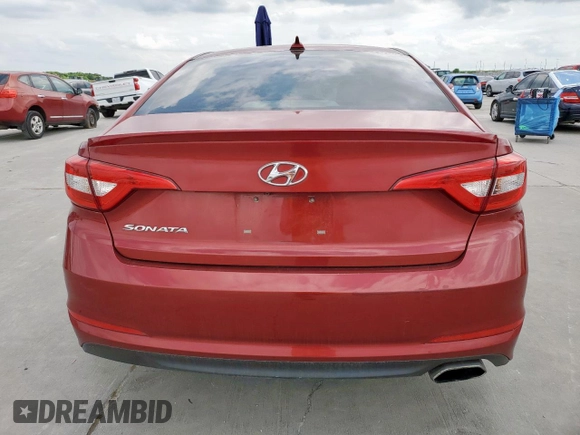 2016 Hyundai Sonata SE with VIN 5NPE24AF4GH325497, listed as a Copart auction lot 54913855 with 120,487 mi miles and Salvage Title. Bid and sale history available at carsss.com. Image 6.