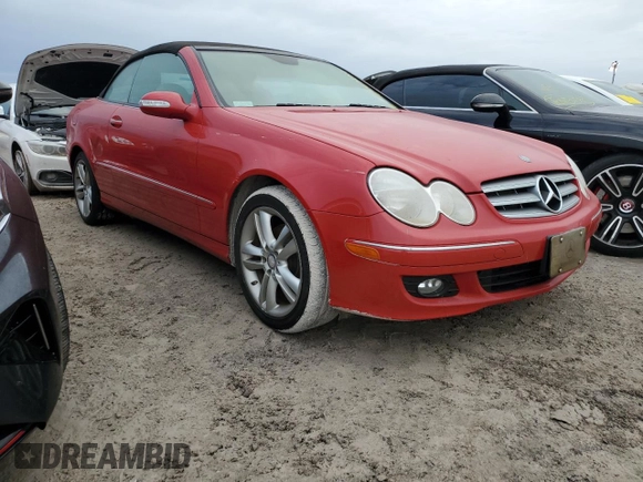 2008 Mercedes-Benz CLK 350 with VIN WDBTK56F78F241254, listed as a Copart auction lot 76552434 with Not Provided miles and Salvage Title. Bid and sale history available at DreamBid. Image 4.