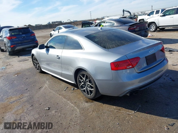 2016 Audi A5 Premium Plus with VIN WAUM2AFR6GA001582, listed as a IAAI auction lot 41288338 with 92,440 mi miles. Bid and sale history available at carsss.com. Image 3.