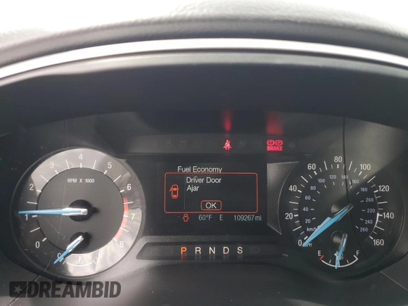 2015 Ford Fusion SE with VIN 3FA6P0H77FR282630, listed as a Copart auction lot 61806075 with 109,267 mi miles and Salvage title. Bid and sale history available at DreamBid. Image 9.
