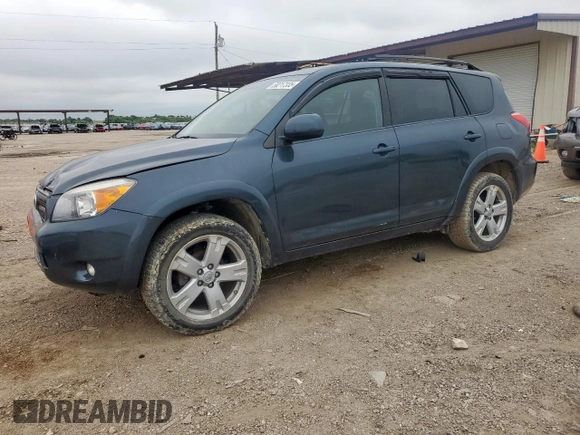 2008 Toyota RAV4 Sport with VIN JTMZD32V386055590, listed as a Copart auction lot 58217335 with 133,781 mi miles and Salvage title. Bid and sale history available at DreamBid. Image 1.
