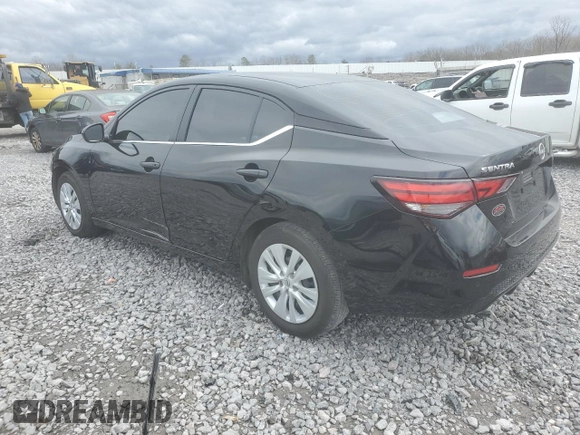 2025 Nissan Sentra S with VIN 3N1AB8BV5SY231252, listed as a Copart auction lot 47863445 with 7,665 mi miles and Salvage Title. Bid and sale history available at DreamBid. Image 2.