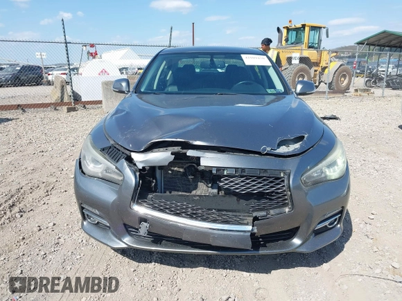 2014 Infiniti Q50 Premium with VIN JN1BV7AR4EM700333, listed as a IAAI auction lot 42109470 with 91,408 mi miles. Bid and sale history available at carsss.com. Image 13.