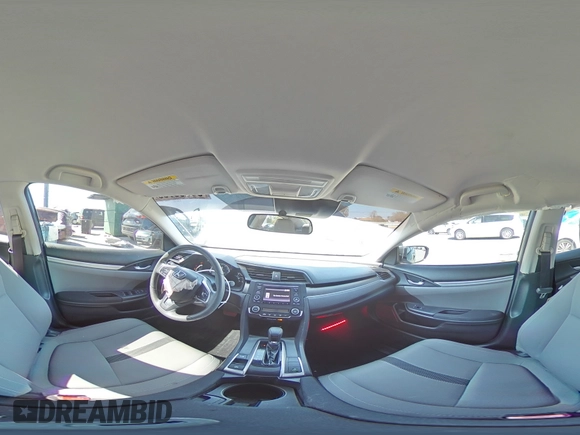 2019 Honda Civic LX with VIN 19XFC2F68KE003117, listed as a Copart auction lot 53500705 with 46,397 mi miles and Salvage Title. Bid and sale history available at DreamBid. Image 12.