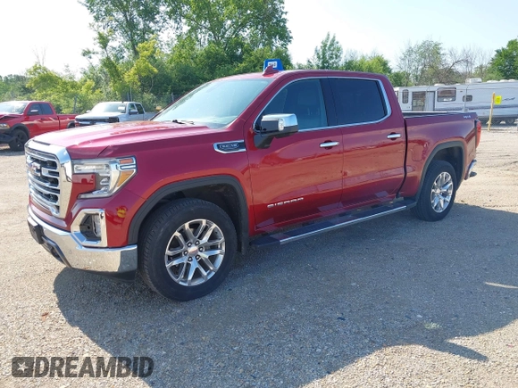 2020 GMC Sierra 1500 SLT z VIN 1GTU9DED8LZ296394, wystawiony jako IAAI lot #42549855 z przebiegiem 105 510 mil mil oraz . Historia ofert i sprzedaży dostępna na DreamBid. Obrazek 2.