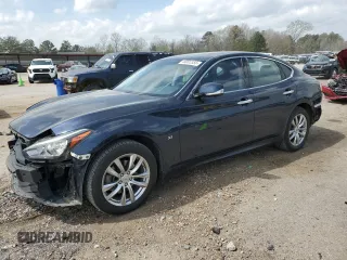 2019 Infiniti Q70 Luxe with VIN JN1BY1AR3KM585742, listed as a Copart auction lot 49002355 with 102,693 mi miles and Salvage Title. Bid and sale history available at DreamBid. Image 1.