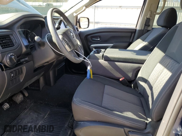 2022 Nissan Titan S with VIN 1N6AA1EC4NN107425, listed as a Copart auction lot 48291485 with 19,904 mi miles and Salvage title. Bid and sale history available at DreamBid. Image 7.