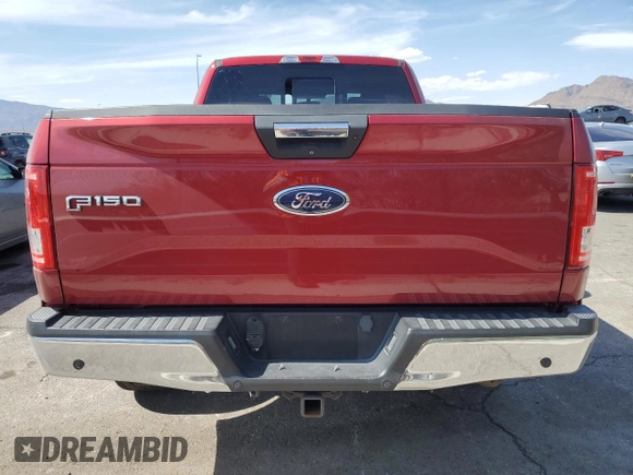 2016 Ford F-150 XLT with VIN 1FTFX1EG5GKF71001, listed as a Copart auction lot 54258205 with 67,735 mi miles and Salvage title. Bid and sale history available at DreamBid. Image 6.