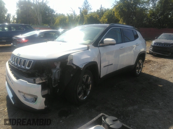 2020 Jeep Compass Limited with VIN 3C4NJDCB6LT234125, listed as a IAAI auction lot 40503327 with 35,535 mi miles and . Bid and sale history available at DreamBid. Image 22.