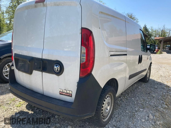 2015 Ram ProMaster City Cargo with VIN ZFBERFCT1F6951594, listed as a Copart auction lot 50612905 with 67,341 mi miles and Salvage Title. Bid and sale history available at DreamBid. Image 3.