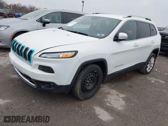 2016 Jeep Cherokee High Altitude with VIN 1C4PJLDB3GW160745, listed as a IAAI auction lot 41847482 with 125,180 mi miles. Bid and sale history available at carsss.com. Image 17.
