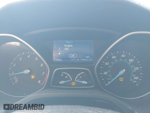 2013 Ford Focus SE with VIN 1FADP3F25DL351343, listed as a IAAI auction lot 42142367 with 146,850 mi miles. Bid and sale history available at carsss.com. Image 7.