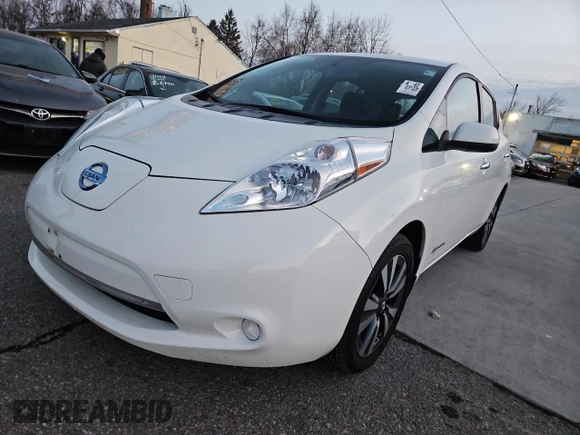 2016 Nissan LEAF S with VIN 1N4BZ0CP9GC305731, listed as a Copart auction lot 85334424 with 55,522 mi miles and Clean Title. Bid and sale history available at carsss.com. Image 2.