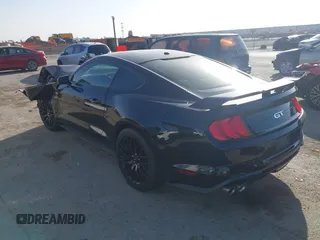 2019 Ford Mustang GT with VIN 1FA6P8CFXK5201985, listed as a IAAI auction lot 41740987 with 77,500 mi miles. Bid and sale history available at carsss.com. Image 3.