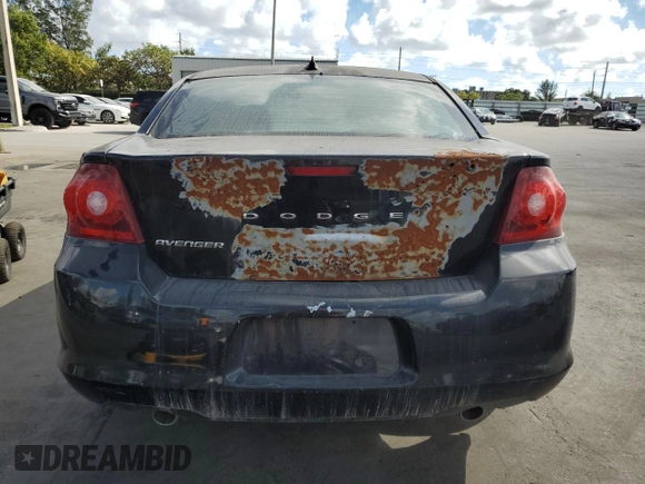 2012 Dodge Avenger SXT Plus with VIN 1C3CDZEG1CN133731, listed as a Copart auction lot 44791805 with 95,854 mi miles and Clean Title. Bid and sale history available at carsss.com. Image 6.