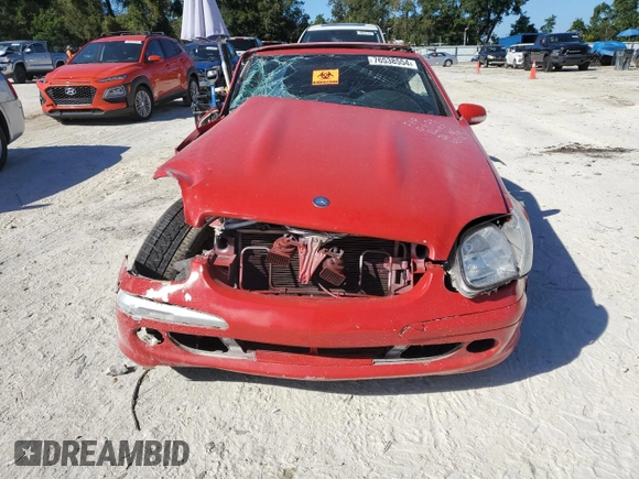 2002 Mercedes-Benz SLK 320 with VIN WDBKK65F72F248313, listed as a Copart auction lot 76538554 with Not Provided miles and Salvage Title. Bid and sale history available at DreamBid. Image 5.