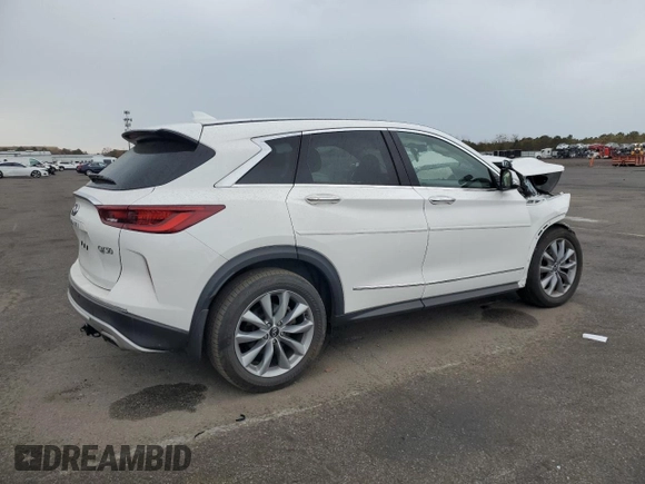 2022 Infiniti QX50 Pure with VIN 3PCAJ5AB6NF113250, listed as a Copart auction lot 78262374 with 31,554 mi miles and Salvage title. Bid and sale history available at DreamBid. Image 3.