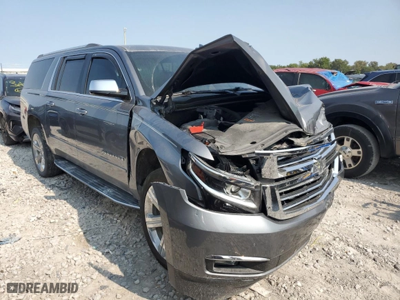 2020 Chevrolet Suburban Premier with VIN 1GNSKJKCXLR140158, listed as a Copart auction lot 69436314 with 52,922 mi miles and Salvage Title. Bid and sale history available at carsss.com. Image 4.