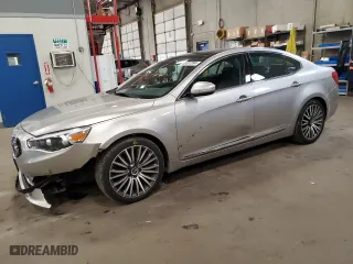2014 Kia Cadenza Premium with VIN KNALN4D77E5125016, listed as a Copart auction lot 69007094 with 120,347 mi miles and Salvage Title. Bid and sale history available at carsss.com. Image 1.