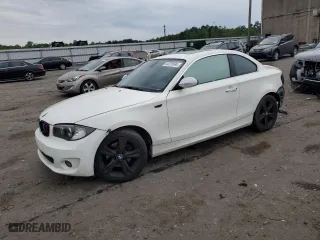 2012 BMW 1 Series 128i with VIN WBAUP7C5XCVP23565, listed as a Copart auction lot 54731544 with 154,786 mi miles and Salvage Title. Bid and sale history available at carsss.com. Image 1.
