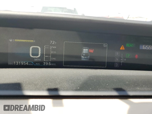 2016 Toyota Prius Two with VIN JTDKBRFU4G3006135, listed as a Copart auction lot 50392785 with 131,954 mi miles and Salvage Title. Bid and sale history available at DreamBid. Image 9.