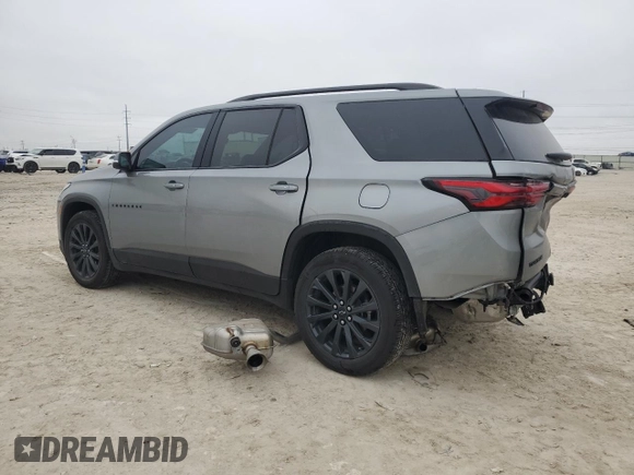 2023 Chevrolet Traverse RS with VIN 1GNERJKW3PJ207187, listed as a Copart auction lot 43907155 with 16,058 mi miles and Salvage Title. Bid and sale history available at carsss.com. Image 2.