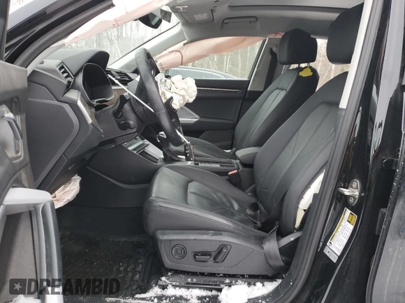 2022 Audi Q3 S line Premium Plus with VIN WA1EECF34N1018555, listed as a Copart auction lot 42917565 with 130,380 mi miles and Salvage title. Bid and sale history available at DreamBid. Image 7.