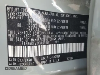 2021 Toyota RAV4 Hybrid LE with VIN 4T3B6RFVXMU055068, listed as a Copart auction lot 56575935 with 41,058 mi miles and Salvage title. Bid and sale history available at DreamBid. Image 12.
