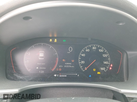 2024 Honda Civic Si with VIN 2HGFE1E57RH473667, listed as a Copart auction lot 53494905 with 12,576 mi miles and Salvage title. Bid and sale history available at DreamBid. Image 9.