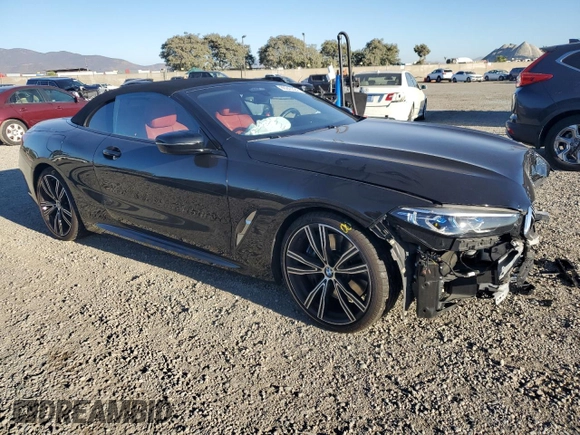 2022 BMW 8 Series 840i with VIN WBADZ2C09NCK14678, listed as a Copart auction lot 80243324 with 0 mi miles and Salvage Title. Bid and sale history available at carsss.com. Image 4.