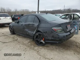 2009 Mercedes-Benz C 63 AMG with VIN WDDGF77X29F200760, listed as a Copart auction lot 42712085 with 190,527 mi miles and Salvage Title. Bid and sale history available at DreamBid. Image 2.