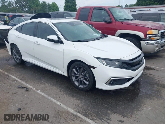 2020 Honda Civic EX-L z VIN 19XFC1F74LE015155, wystawiony jako IAAI lot #42286191 z przebiegiem 73 146 mil mil oraz . Historia ofert i sprzedaży dostępna na DreamBid. Obrazek 1.