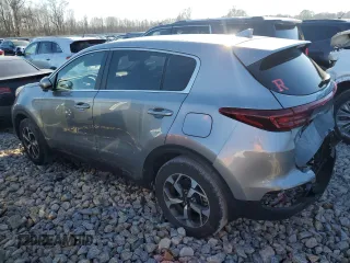 2021 Kia Sportage LX with VIN KNDPM3AC8M7944557, listed as a Copart auction lot 46100035 with 76,924 mi miles and Salvage Title. Bid and sale history available at carsss.com. Image 2.