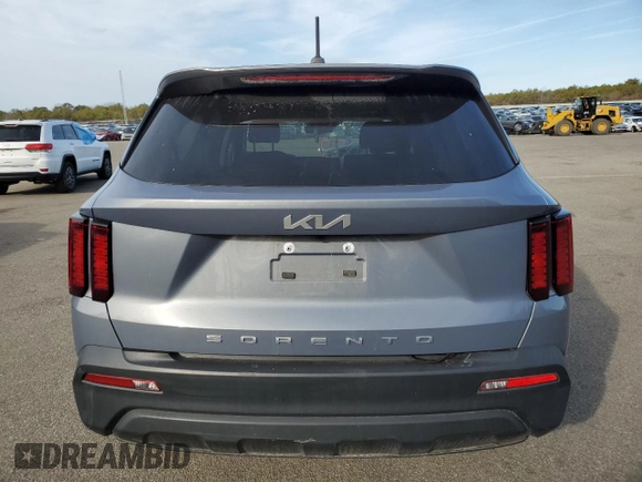 2022 Kia Sorento LX with VIN 5XYRG4LC6NG132519, listed as a Copart auction lot 48679605 with 23,437 mi miles and Salvage Title. Bid and sale history available at carsss.com. Image 6.