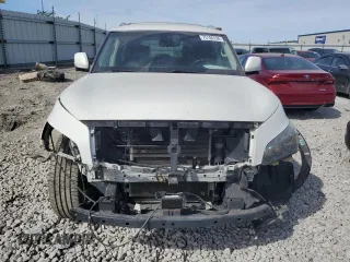 2012 Infiniti QX56 7-passenger with VIN JN8AZ2NE4C9017396, listed as a Copart auction lot 75180134 with 152,957 mi miles and Salvage Title. Bid and sale history available at carsss.com. Image 5.