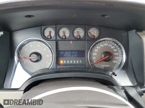 2009 Ford F-150 XL with VIN 1FTRW14839FA56777, listed as a Copart auction lot 55344665 with 217,031 mi miles and Clean title. Bid and sale history available at DreamBid. Image 9.