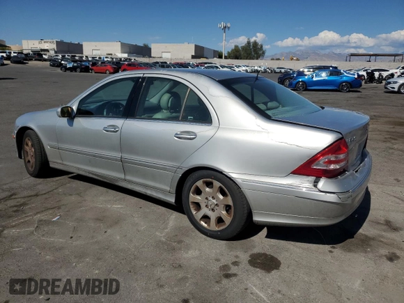 2005 Mercedes-Benz C 240 with VIN WDBRF81JX5F645284, listed as a Copart auction lot 55443325 with 133,627 mi miles and Salvage Title. Bid and sale history available at DreamBid. Image 2.