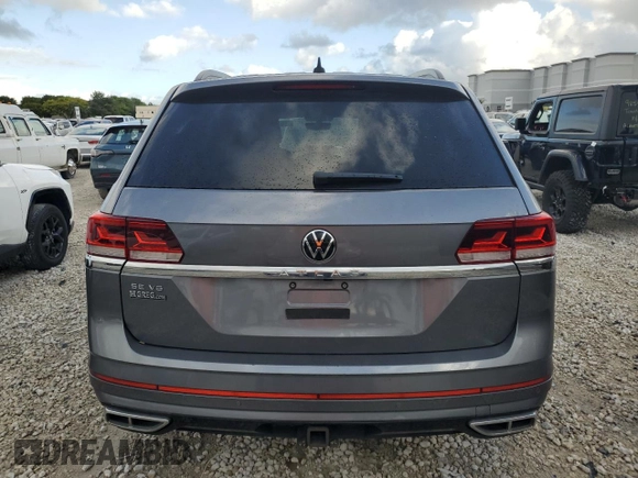 2021 Volkswagen Atlas SE with VIN 1V2PR2CA5MC525207, listed as a Copart auction lot 76572184 with 130,206 mi miles and Non repairable. Bid and sale history available at DreamBid. Image 6.