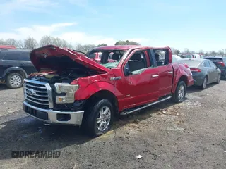 2016 Ford F-150 XLT with VIN 1FTEW1EP3GKF61243, listed as a IAAI auction lot 41842070 with 1 mi miles. Bid and sale history available at carsss.com. Image 2.