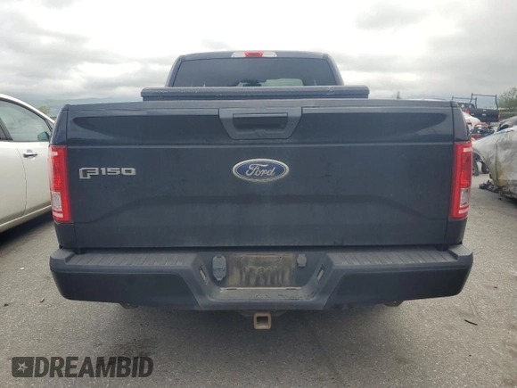 2017 Ford F-150 XL with VIN 1FTEX1CP1HKD89845, listed as a Copart auction lot 50220015 with 140,676 mi miles and Salvage Title. Bid and sale history available at carsss.com. Image 6.