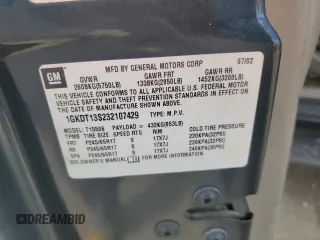 2003 GMC Envoy SLT with VIN 1GKDT13S232107429, listed as a Copart auction lot 48615135 with 245,956 mi miles and Clean Title. Bid and sale history available at carsss.com. Image 13.