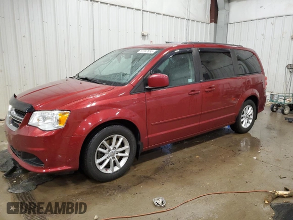 2014 Dodge Grand Caravan SXT z VIN 2C4RDGCG2ER239110, wystawiony jako Copart lot #57247855 z przebiegiem 94 126 mil mil oraz Nie do naprawy. Historia ofert i sprzedaży dostępna na DreamBid. Obrazek 1.