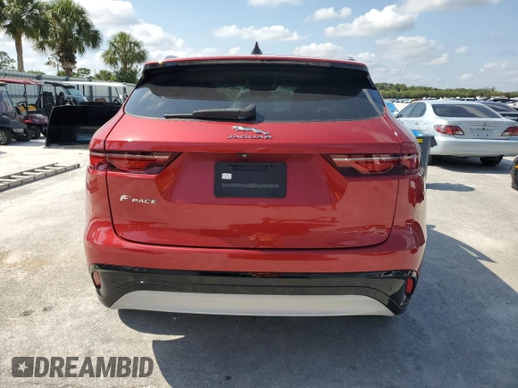 2022 Jaguar F-Pace S with VIN SADCJ2EXXNA698439, listed as a Copart auction lot 46642465 with 21,941 mi miles and Non repairable. Bid and sale history available at DreamBid. Image 6.