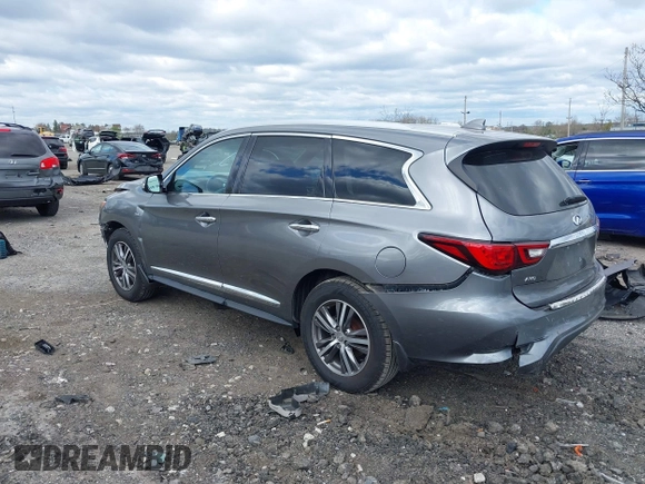 2020 Infiniti QX60 Luxe with VIN 5N1DL0MM1LC506649, listed as a IAAI auction lot 42040390 with 53,185 mi miles and . Bid and sale history available at DreamBid. Image 3.