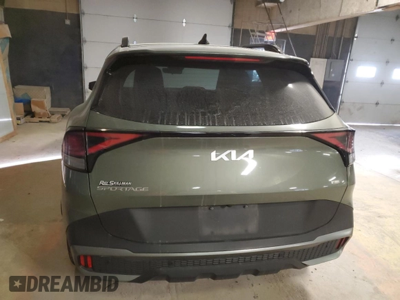 2023 Kia Sportage X-Line with VIN 5XYK6CAF8PG122962, listed as a Copart auction lot 41755355 with 47,640 mi miles and Salvage Title. Bid and sale history available at carsss.com. Image 6.